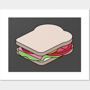 Unexploded Sandwich Diagram Posters and Art